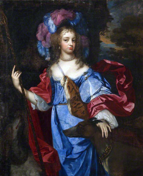 Elizabeth Cornwallis (d.1708), Mrs Edward Allen, as Diana the Huntress by Jacob Huysmans