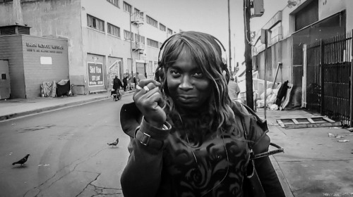 skidrowfolk:  What’s your name?“Dionne Warwick.”That’s who you want to be down here in Skid Row?“I want to be Dionne Warwick.”Ok. How long you been down here, Dionne Warwick?“Ever since 1995.”Wow. You seen it change, huh?“I love Dionne
