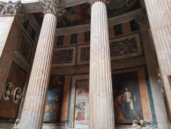 cactuc:inside the pantheon in rome, italy.