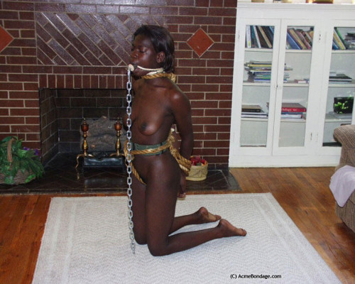monstressraven: I do love how this nigger slave is displayed, it’s Owner obviously knew to lay