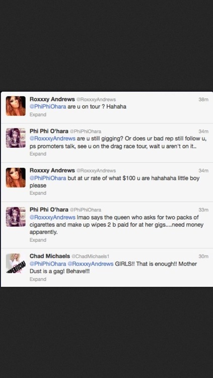 dailydragsbian:  This just in: Chad Michaels is having none of your shenanigans! I freakin’ love Mother Dust! 