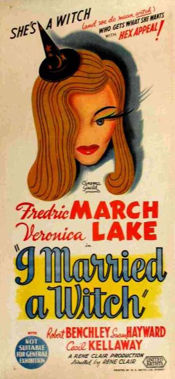 posters for rené Clair’s I Married a Witch, 1942