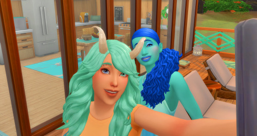 selfies with other people are difficult when you have horns