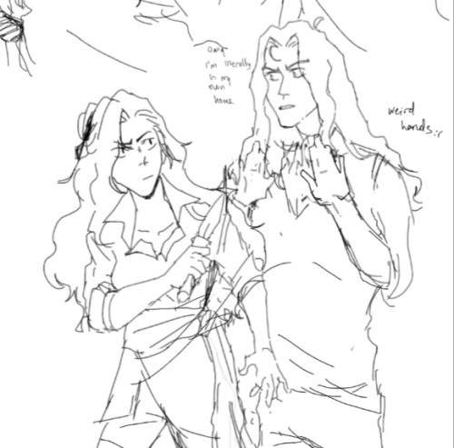 Alucard & maria together bc I love drawing these two so much