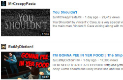 tukenfarben:  My YouTube subscriptions box did a thing that I laughed pretty hard at since it’s late at night.