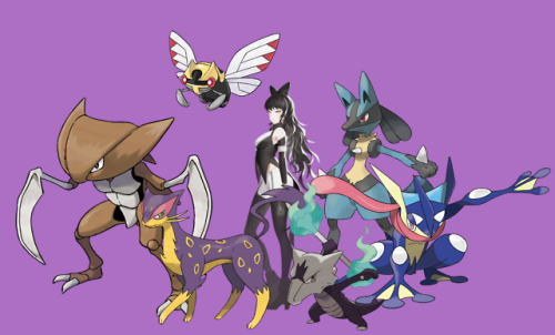 My Version Of Team Rwbys Pokemon Teams!!! [artwork Used Is From The Chinese Rwby Mobile Game]