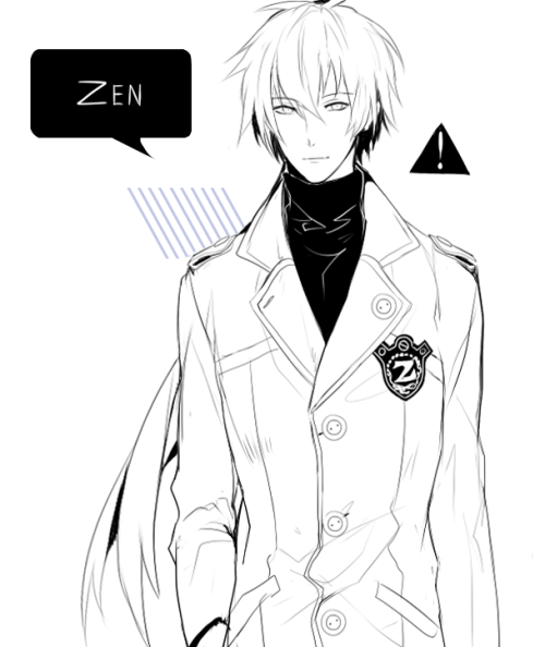 taba-fumi-blog: wat a small drawing i cry Anyways ZEN MY BABE!! From Mystic Messenger, i do kno