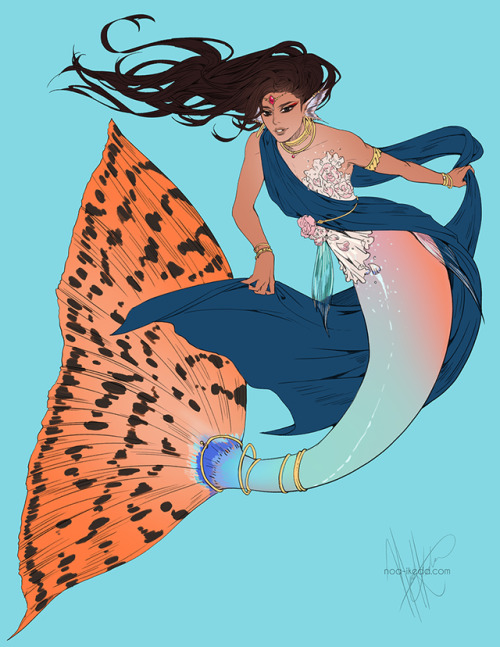 taraljc: everydayamermaid: by Noa Ikeda from an upcoming mermaid zine @seananmcguire this post is re