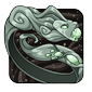 Brilliant Brass Torc (silvery spruce-green recolor)