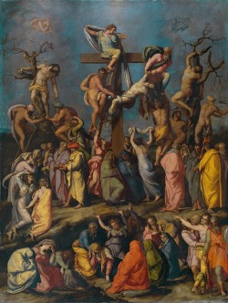 Alessandro Allori (Italian, 1535-1607), The Descent from the Cross, ca. 1550; oil on copperplate, 70 x 54 cm; Museo del Prado, Madrid
