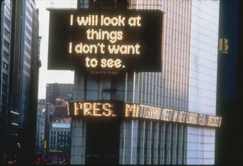 arterialtrees: Untitled (for Messages to the Public), 1990Guerrilla Girls Reads, “I will look 