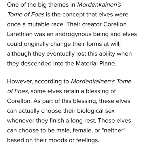 bgmurderhusbands:  littlebluecaboose: from http://comicbook.com/gaming/2018/03/14/dungeons-and-dragons-genderfluid-elves/ (can’t make it a hyperlink bc im on mobile but FUCK yes!)  I AM LIVING 