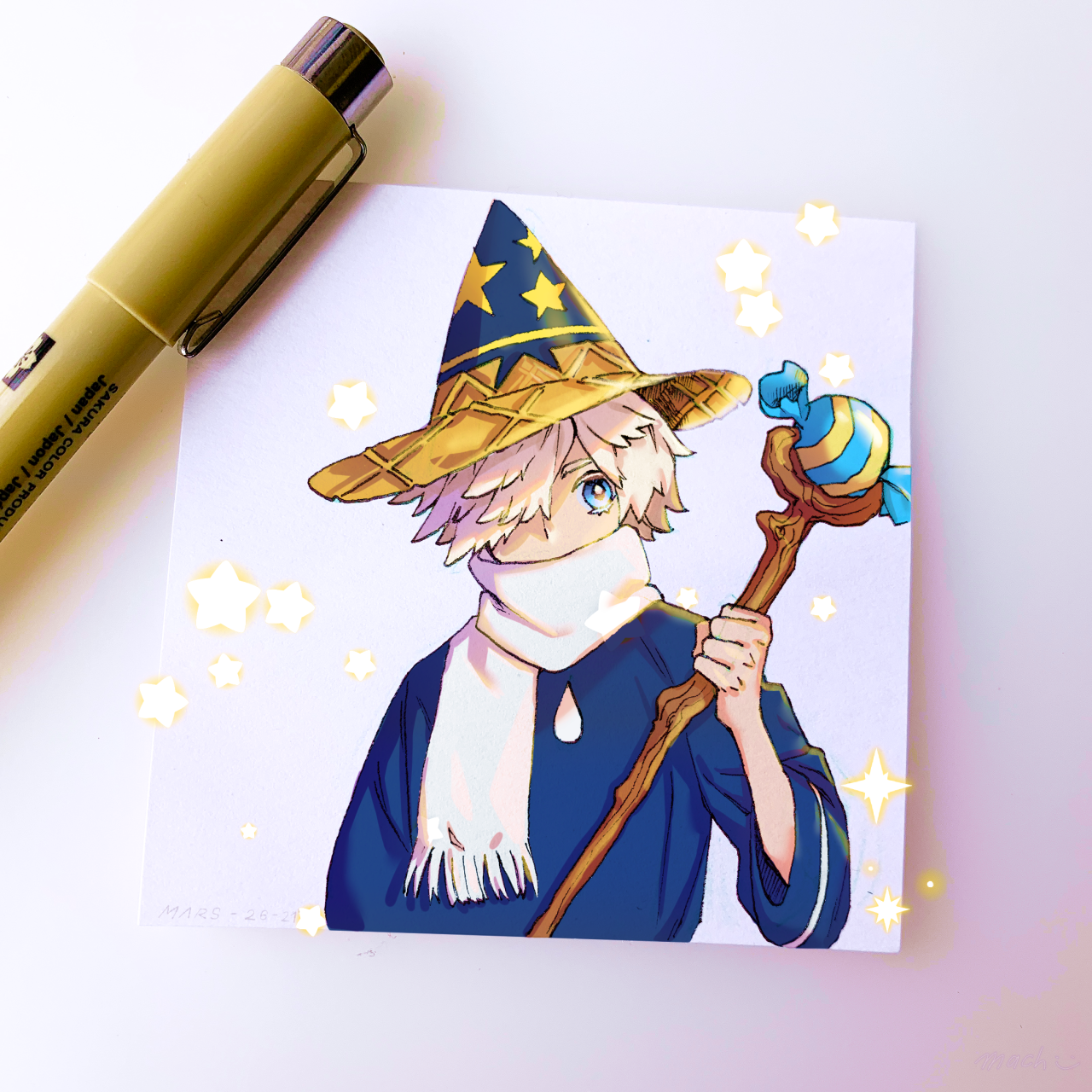 Cookie Run’s ice cream kid~ (Wizard Cookie) I finally got diamond on their cookie trial ^^ so in celebration of my long and 