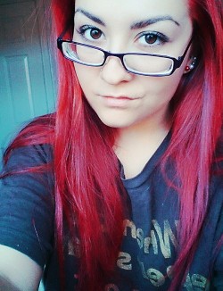 knifecalledlust-:  I dyed my hair red the other night instead of the pink! I haven’t posted in a while also, hey!