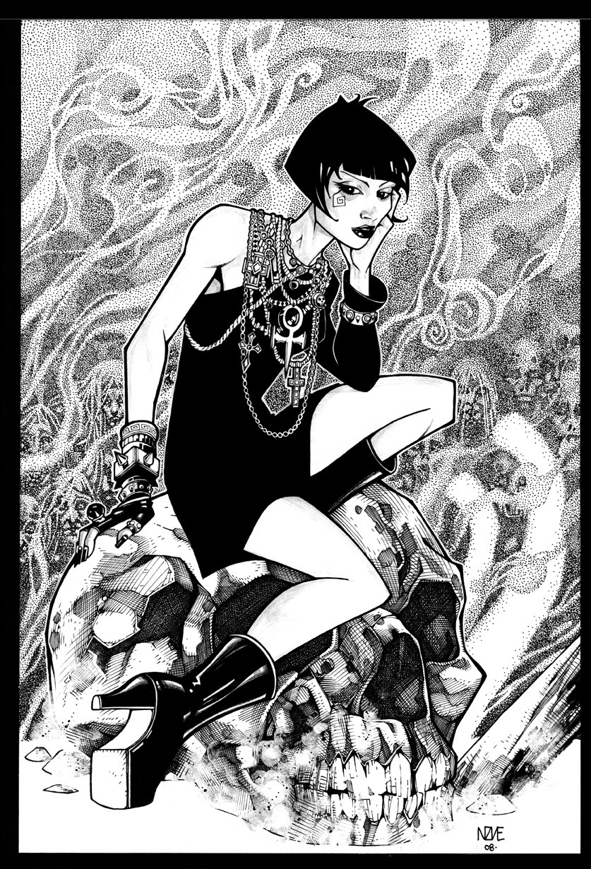 thehappysorceress:  Death ‘remixed’ by Oliver Nome Magic Monday