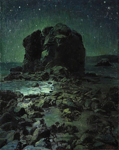 lilithsplace:Night Scene - Greg Gandy (b. 1980)oil on panel  |  source: