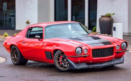 Real-world skills. Nick Relampagos not only built his amazing 1970 Chevrolet Camaro at home in his g