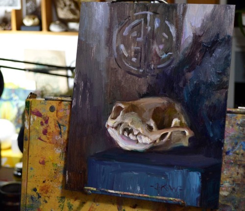 Day 18 #stradaeasel challenge  Here&rsquo;s a spooky skull! This is where the deadly fellow usua