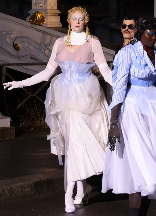 Anyone Else Getting Nikola Orsinov Vibes From Gwendoline Christie's Appearance At The Maison Margiela