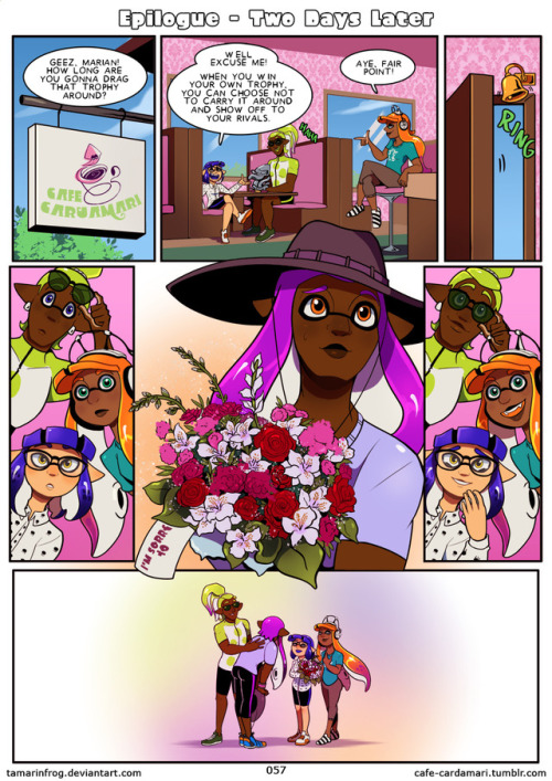 Cafe Cardamari Tales : Final Match! Splat Jam VS Toxink - Page 56 THE END &amp; 57 Epilogue 