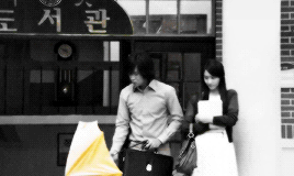 rabonghee:    “somewhere out there, there is a yellow umbrella for everyone.”  