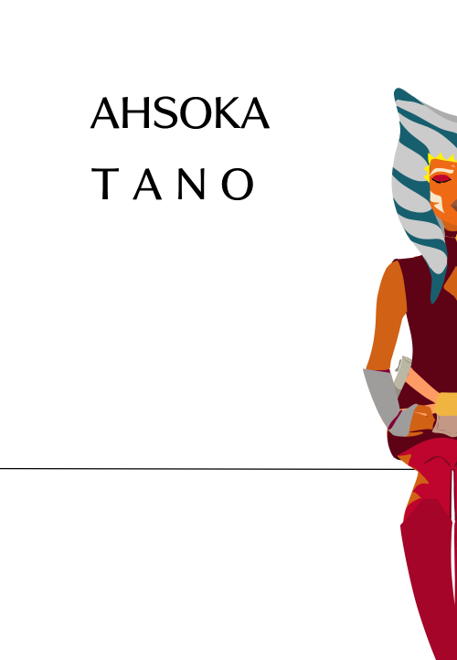 mega-ringsandthings-world:AHSOKA T A N O - Minimalist poster -