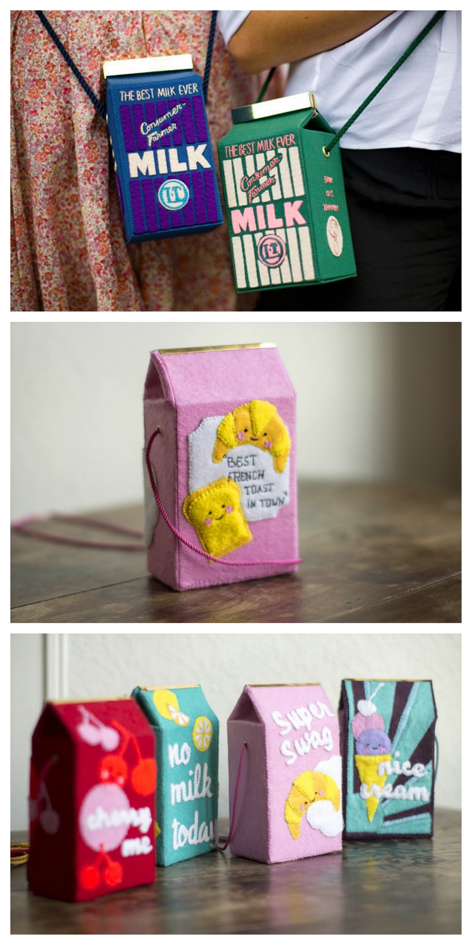 DIY Felt Olympia Le-Tan Milk Carton Bag Tutorial... - True Blue Me ...