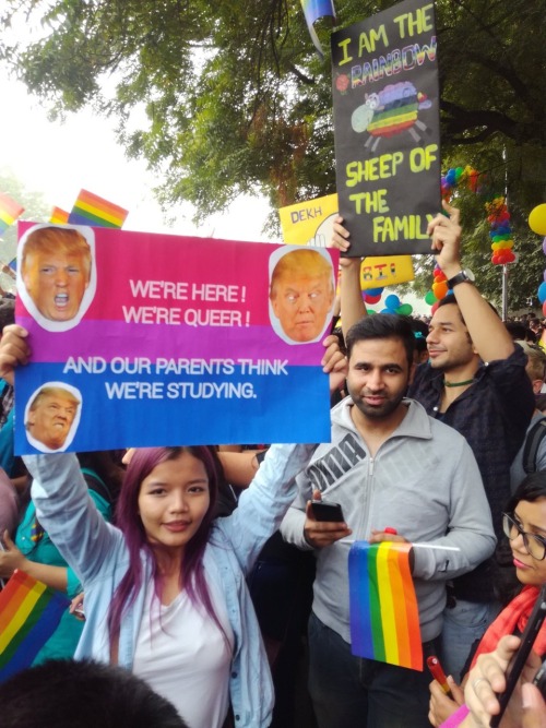 makingqueerhistory: madhurphil: Delhi Queer Pride 2017 ️‍