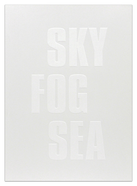 unusualwhite:  Kay Rosen, ‘Seascape,’ 2008, Barbara Krakow Gallery  