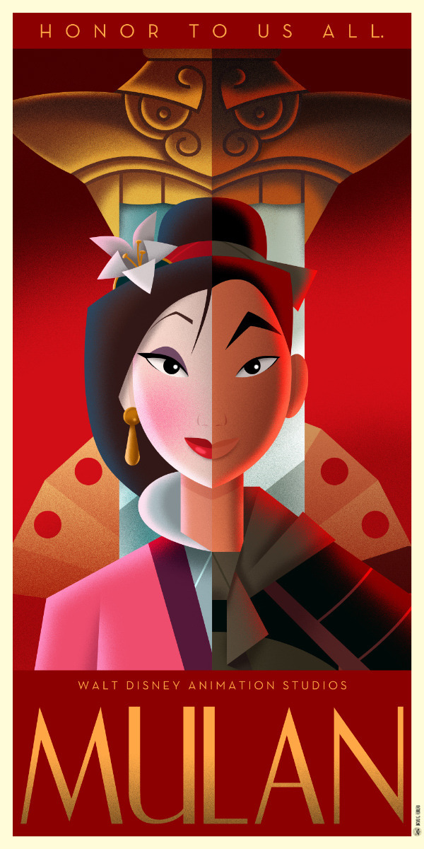 pixalry:  Disney Art Deco Posters: Part III - Created by David G. Ferrero  You can