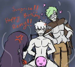 askflamel:Flamel: Even though it’s not your Birthday~ Sorry I was just bored~ (This was the reason why he switched Places with Howard)  I WAKE UP TO THIS? *chokes on coffee* FLAMEL HAVE I EVER MENTIONED HOW MUCH I LOVE YOU, YOU CRAZY LITTLE CHEMIST?