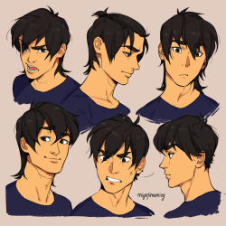 miyajimamizy:  Hair and facial expressions with Keith Kogane &lt;3Instagram
