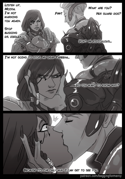 begging-for-mercy:Plot twist! Bad Justice aka Moira x Pharah! \o/ Just a train of thought that took place and ended in this~ 