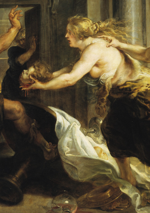 jaded-mandarin:  Peter Paul Rubens.  Detail from Tereus Confronted with the Head of his Son Itys, 16