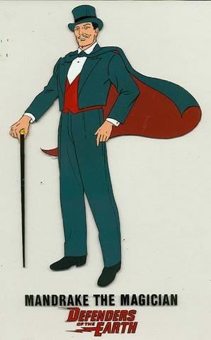 mandrakedoe: The original cel model of Mandrake the Magician from the Defenders of the Earth. This m