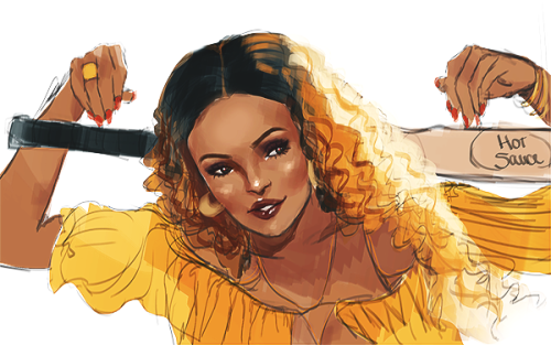 ilsirius:its like 2 am and no one will see this but i just had to draw her…….beyonce is so radiant i