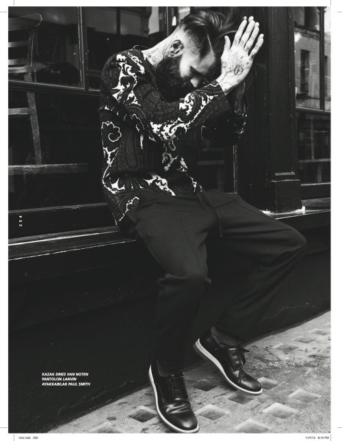 beardifulbeards:  stonehairsalon:  Ricki Hall for L’officiel MagazinePhotographer: Olgac Bozalp Hair: John Mullan for Nude Agency at Stone HairStylist: Eilidh Greig Mua: Charlotte Reid  Model: Ricki Hall @ Nevs London  beardifulRicki, you’re killing