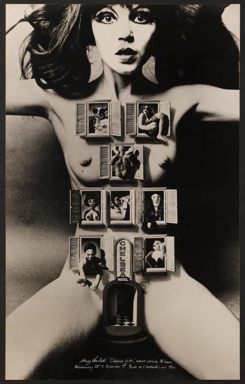 hauntedbystorytelling:  Alan Aldridge’s design for Chelsea Girls, directed by Andy Warhol and Paul Morrissey and starring Nico, 1966see high resolution, here