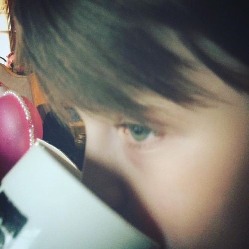 When He Decides He Wants To Be Cuddly, Bedhead & All, And He Deposits Himself On My Lap And We Have Coffee
