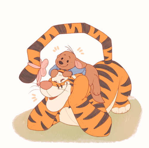 angsty-teacup: Here’s a little comfort doodle ヽ(；▽；)ノ I rewatched The Tigger Movie sometime ag