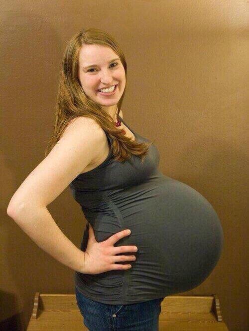 hugebellies: “Is this what you like,” she asked with a grin. “ you just couldn&rsq