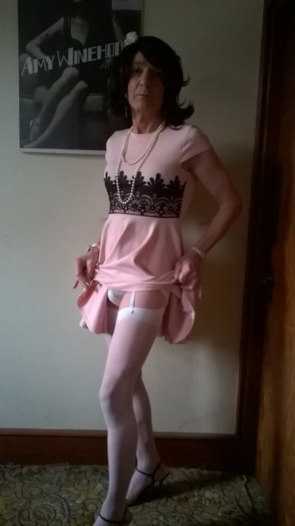 nicolawaring:This is Victoria, a secret sissy who allowed himself to be dressed up like a girl and t