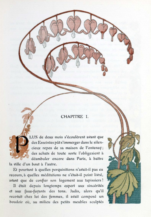 hideback:Auguste Lèpere (French, 1849-1918)Art Nouveau woodcut illustrations for A Rebours by Joris 