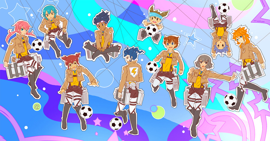 Inazuma Eleven version Attack on titan 