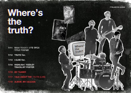#FTISLAND #6th_Album Wheres The Truth? PROMOTION PLAN POSTER & TEASER SITE OPEN! Http://www.fncent.com/FTISLAND