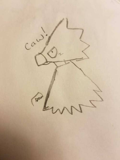 Look I drew tokoyami  Accurate I think