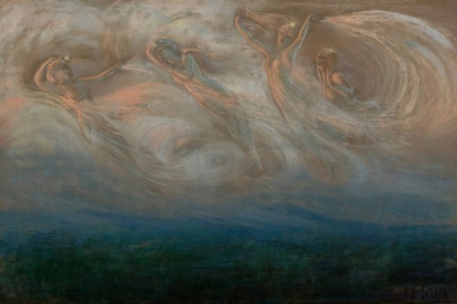 silenceformysoul:Frederick Stuart Church (1842-1924) - Four Celestial Angels, 1880′s