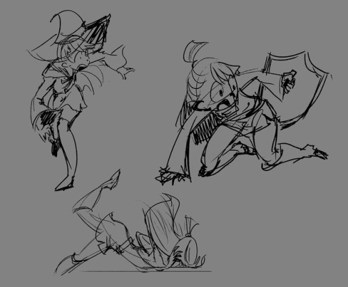 Pose studies from Little Witch Academia episode 8. I love this show too much&hellip;