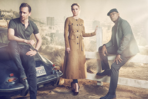 lolawashere:Tom Hiddleston, Brie Larson and Samuel L Jackson photographed by Kurt Iswarienko.Via Tor