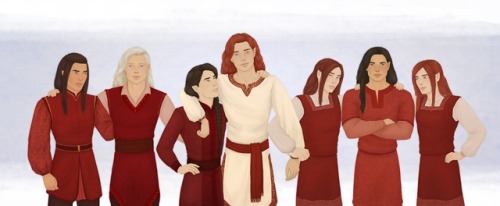 acommonanomaly: Fëanorians, young and happy. This makes me so happy and yet so sad. Fëanor